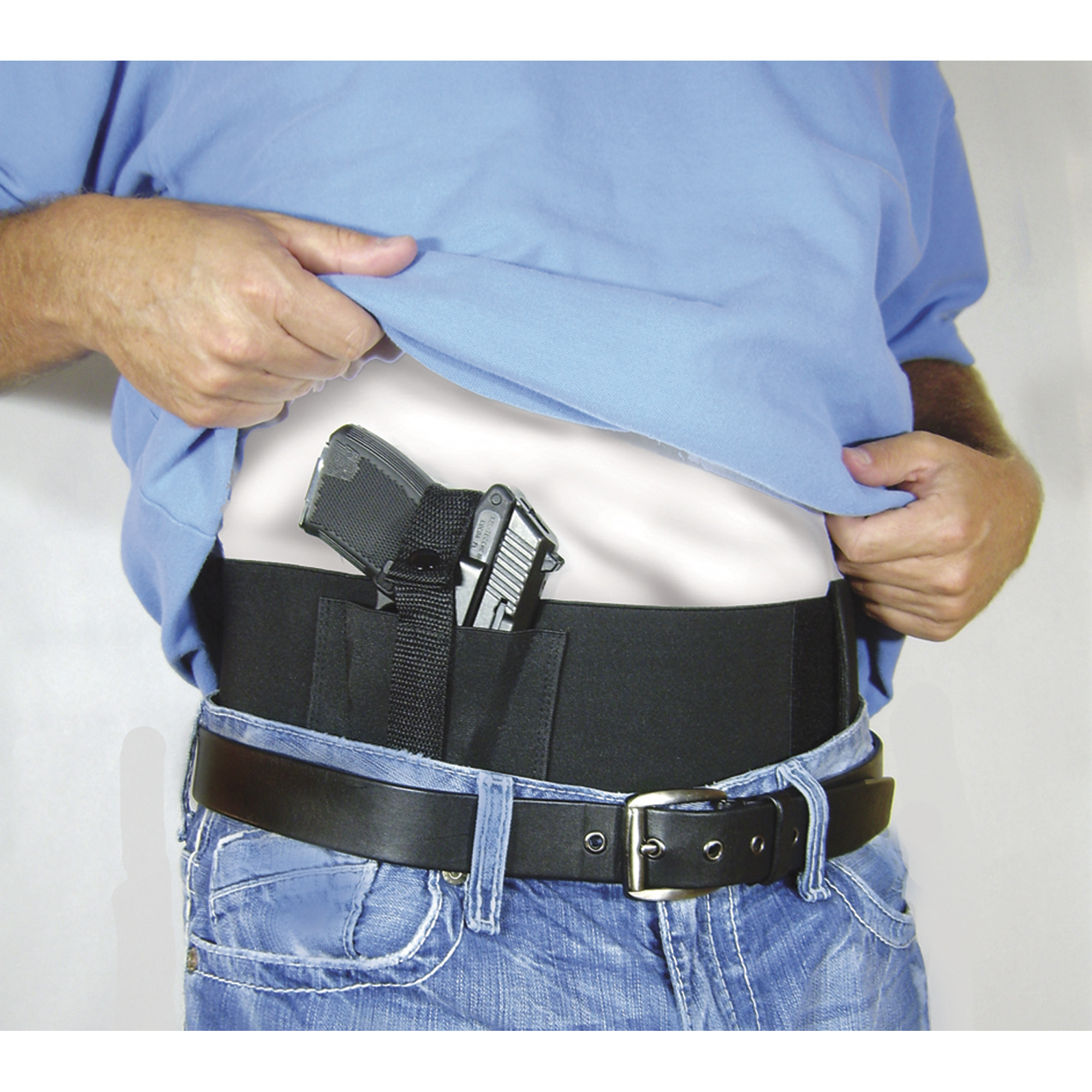 Waist Wrap Holster  with 2 Mag Pockets, Conceal and Carry with Safety and Ease, Medium